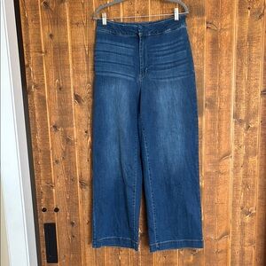 Oat New York Dark Blue Flare Jeans